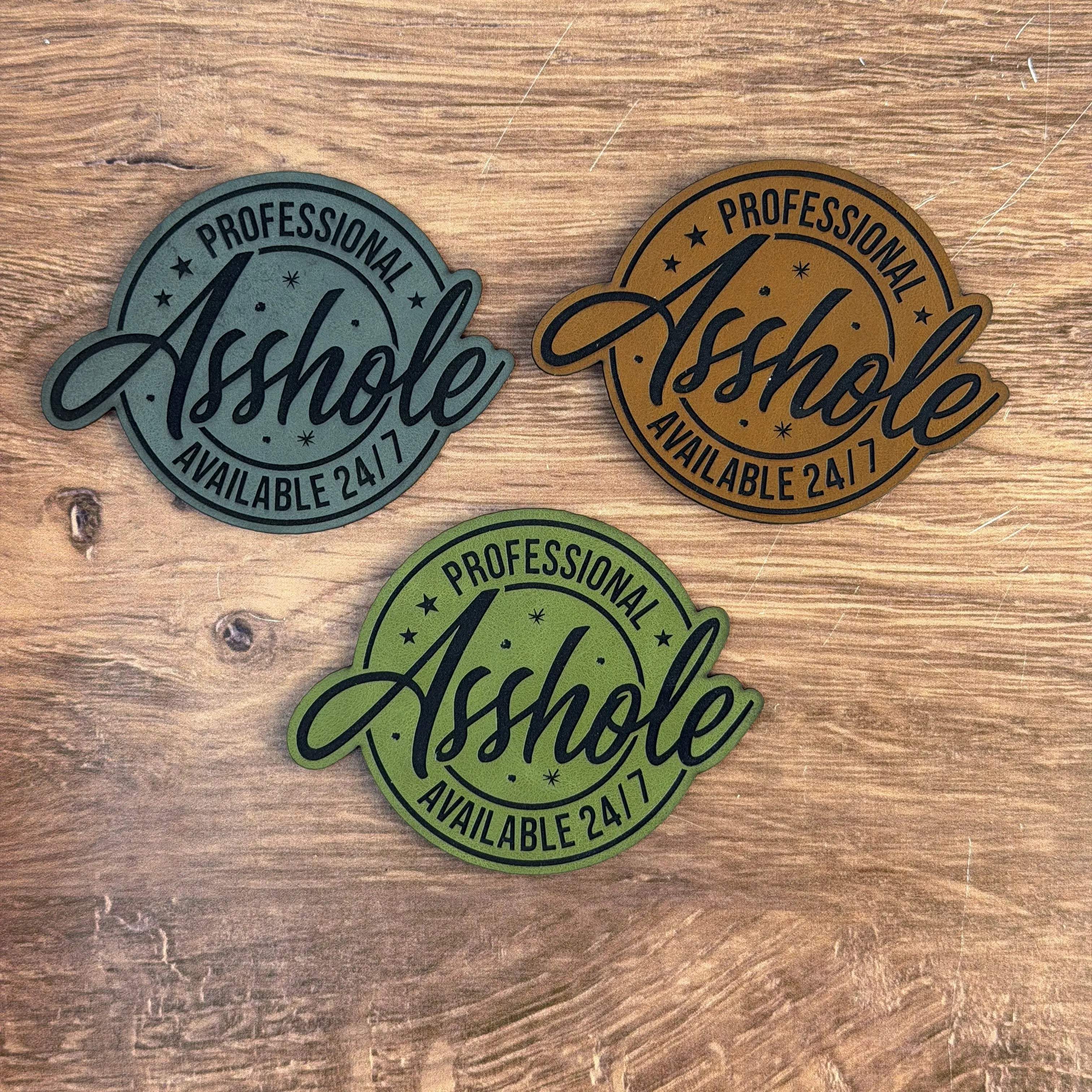24/7 Professional – Laser Engraved Leather Patch 