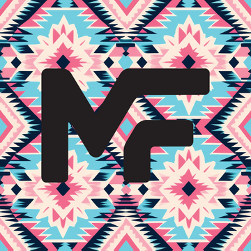 Custom UV Printed Leatherette Sheet – Sedona | Pink Blue Aztec Western