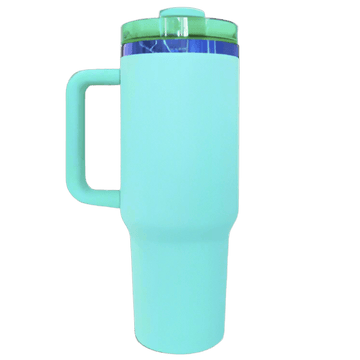 40oz Blue Plated Tumbler - Turquoise