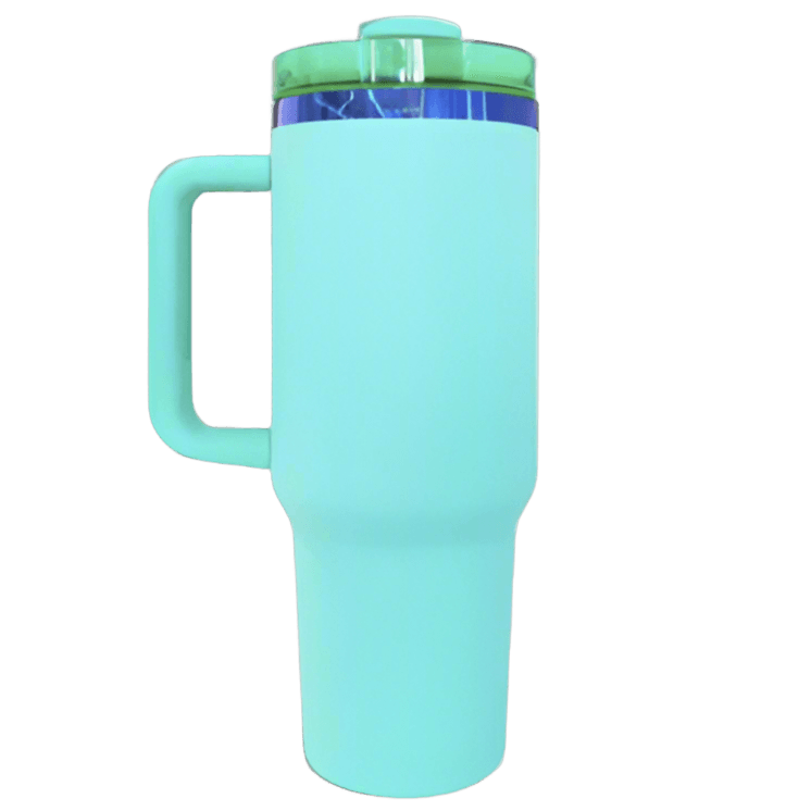 40oz Blue Plated Tumbler - Turquoise