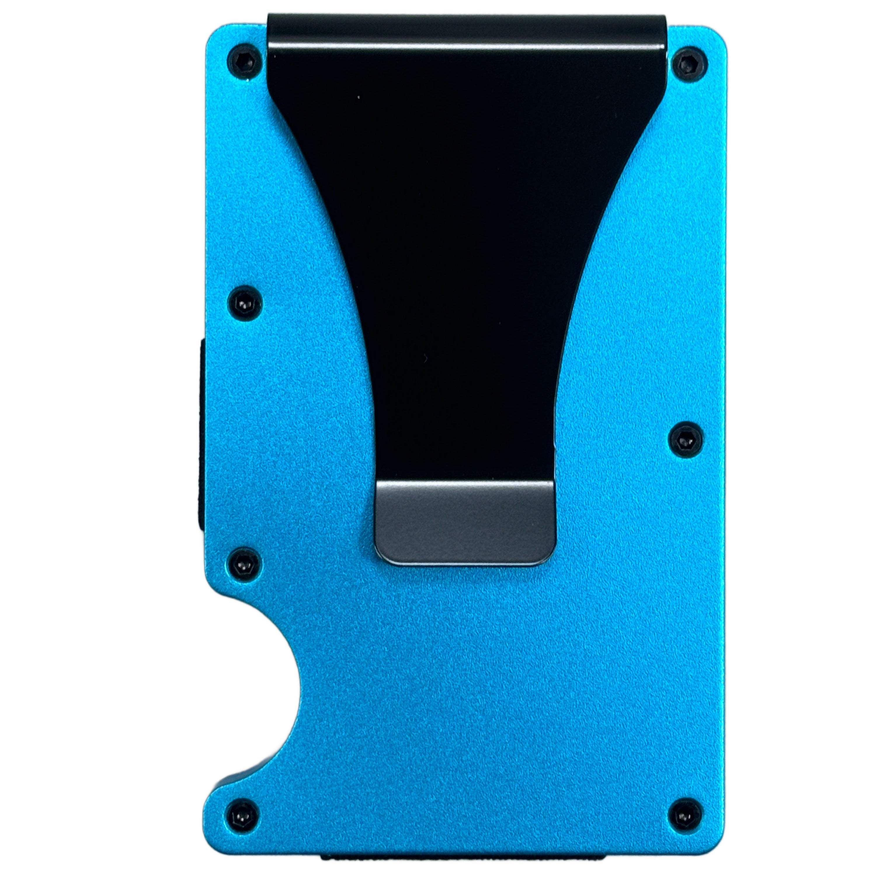 Minimalist RFID Wallet - Blue Metal