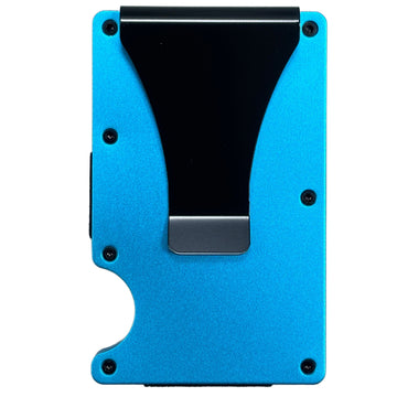 Minimalist RFID Wallet - Blue Metal