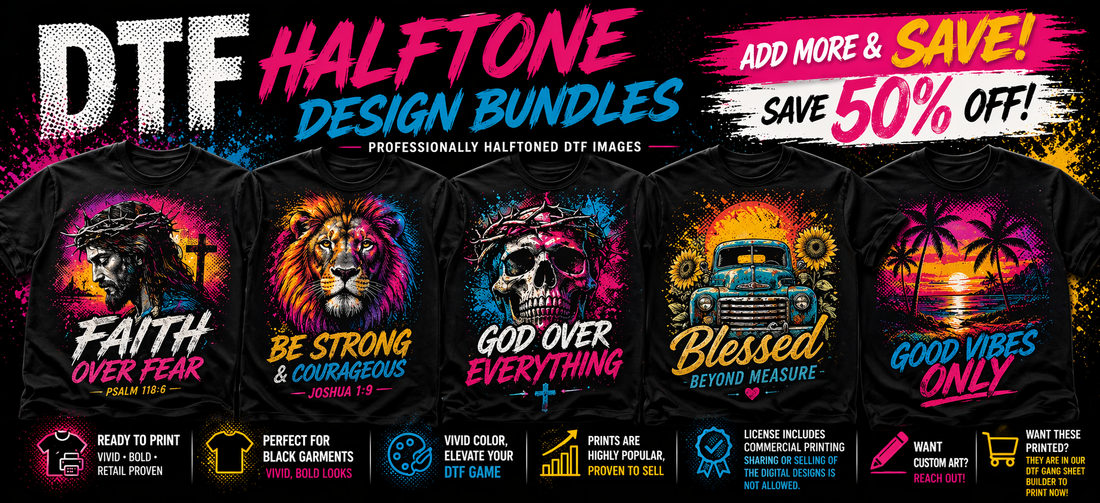 DTF Halftone Pack Bundle