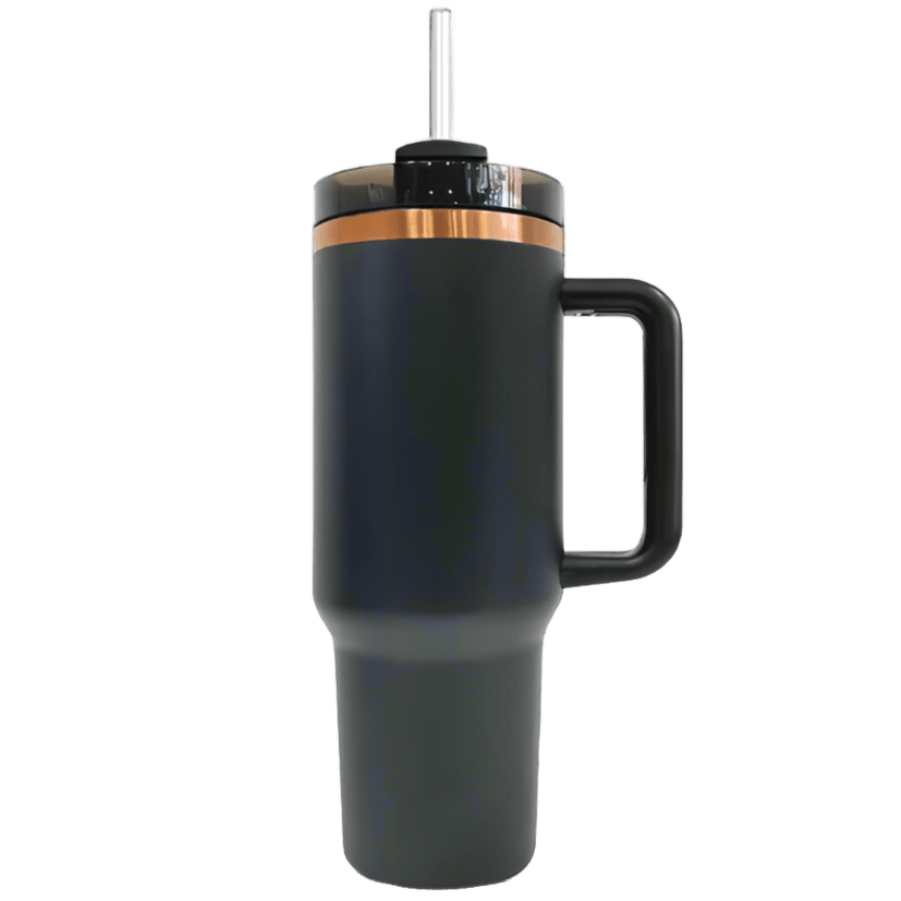 40oz Copper Plated Tumbler - Black