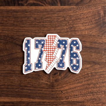 1776 Rock Patriotic | UV Printed Leather Hat Patch