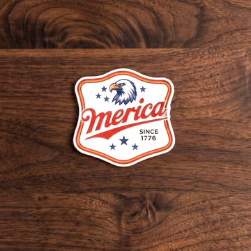 ‘Merica EST 1776 | UV Printed Leather Hat Patch