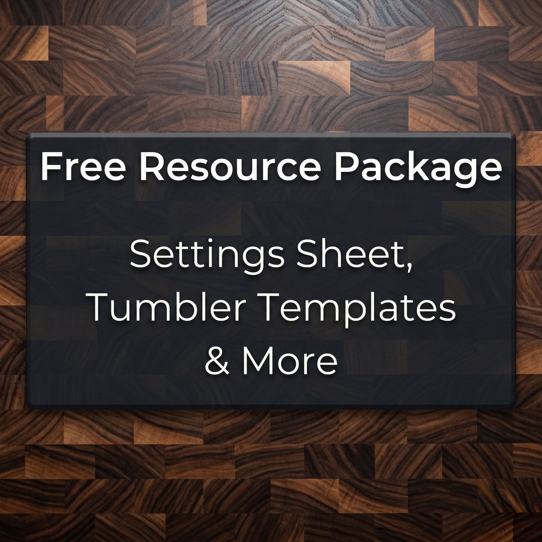 Free Maker Resources – Tumbler Templates, Settings Sheets & More