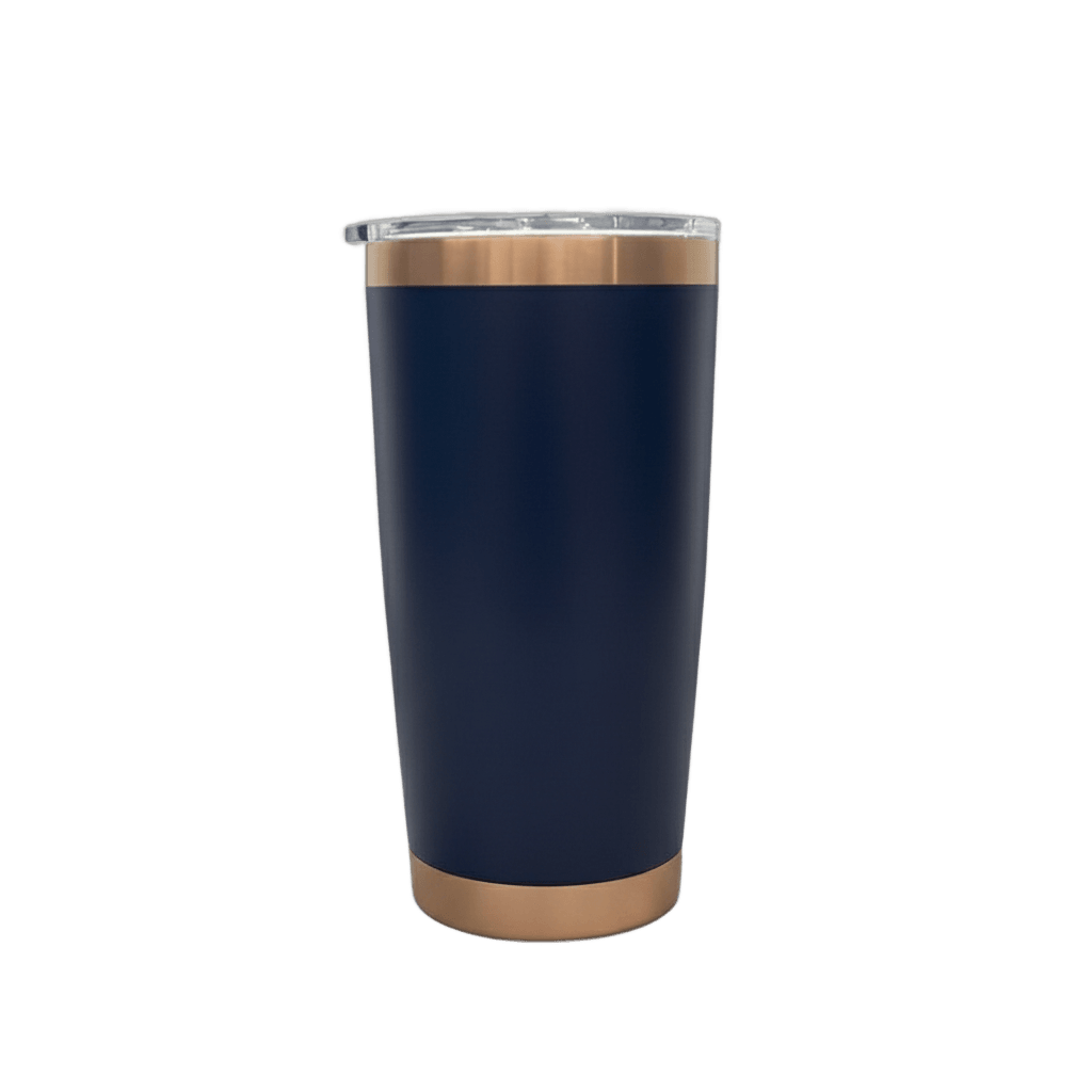 20oz Copper Plated Tumbler - Navy