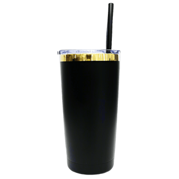 20oz Mirror Gold Plated Tumbler - Black