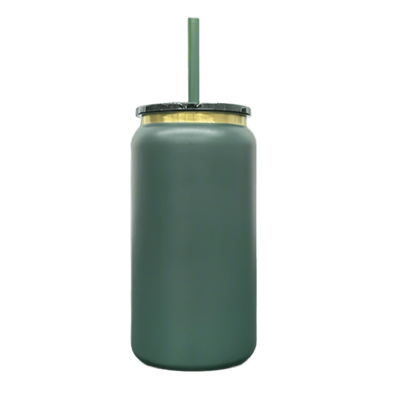 16oz Gold Plated Tumbler - Forest Green