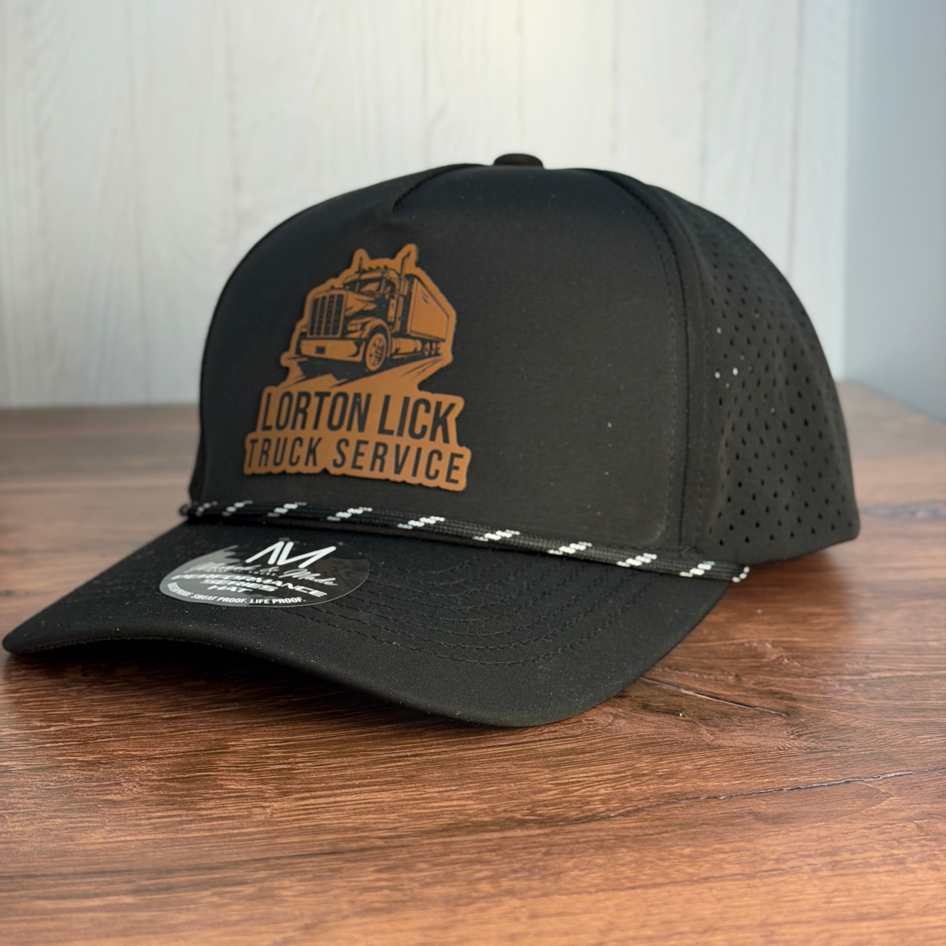 Custom Laser Engraved Leatherette Hat Patches |  Wholesale
