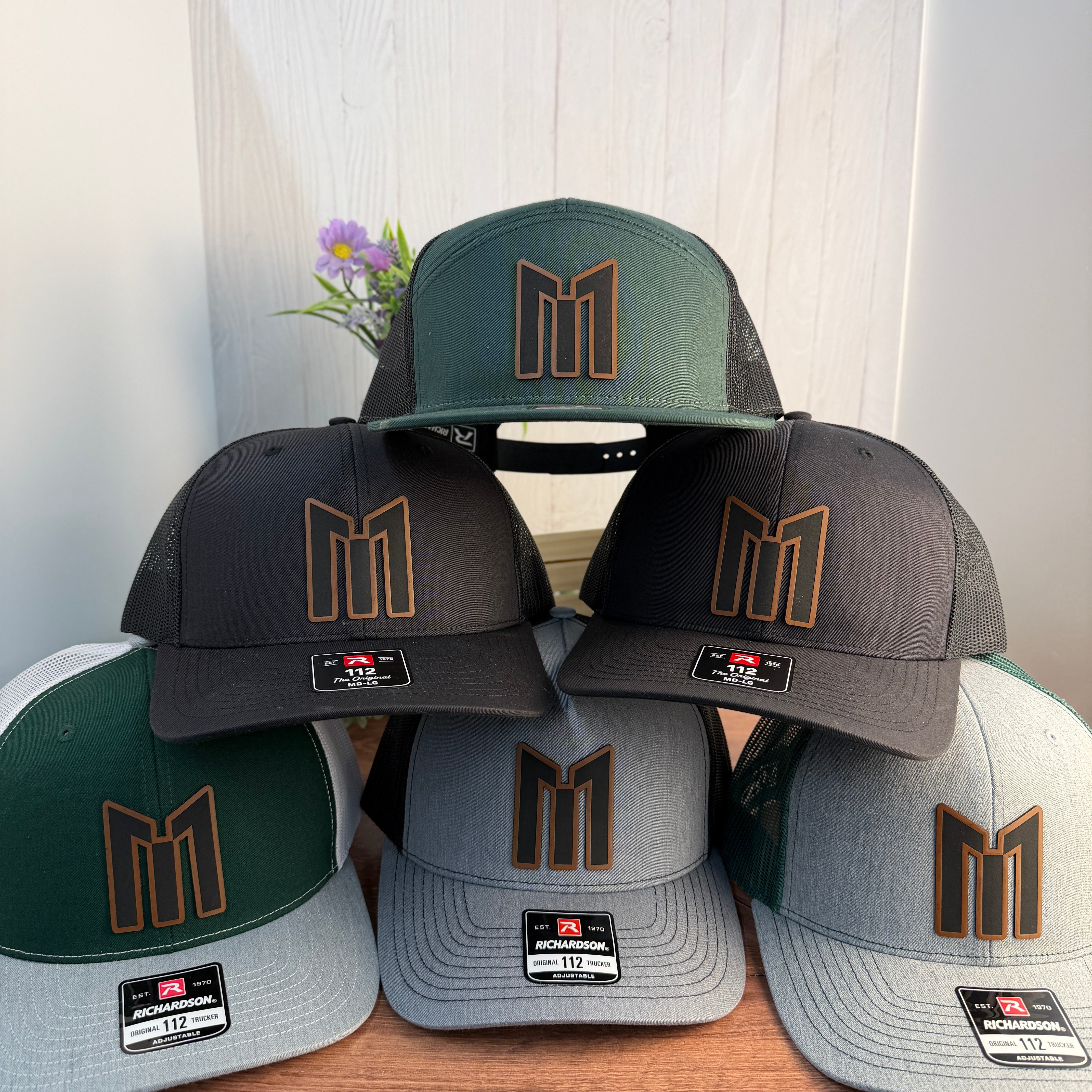 Custom Laser Engraved Leatherette Hat Patches |  Wholesale