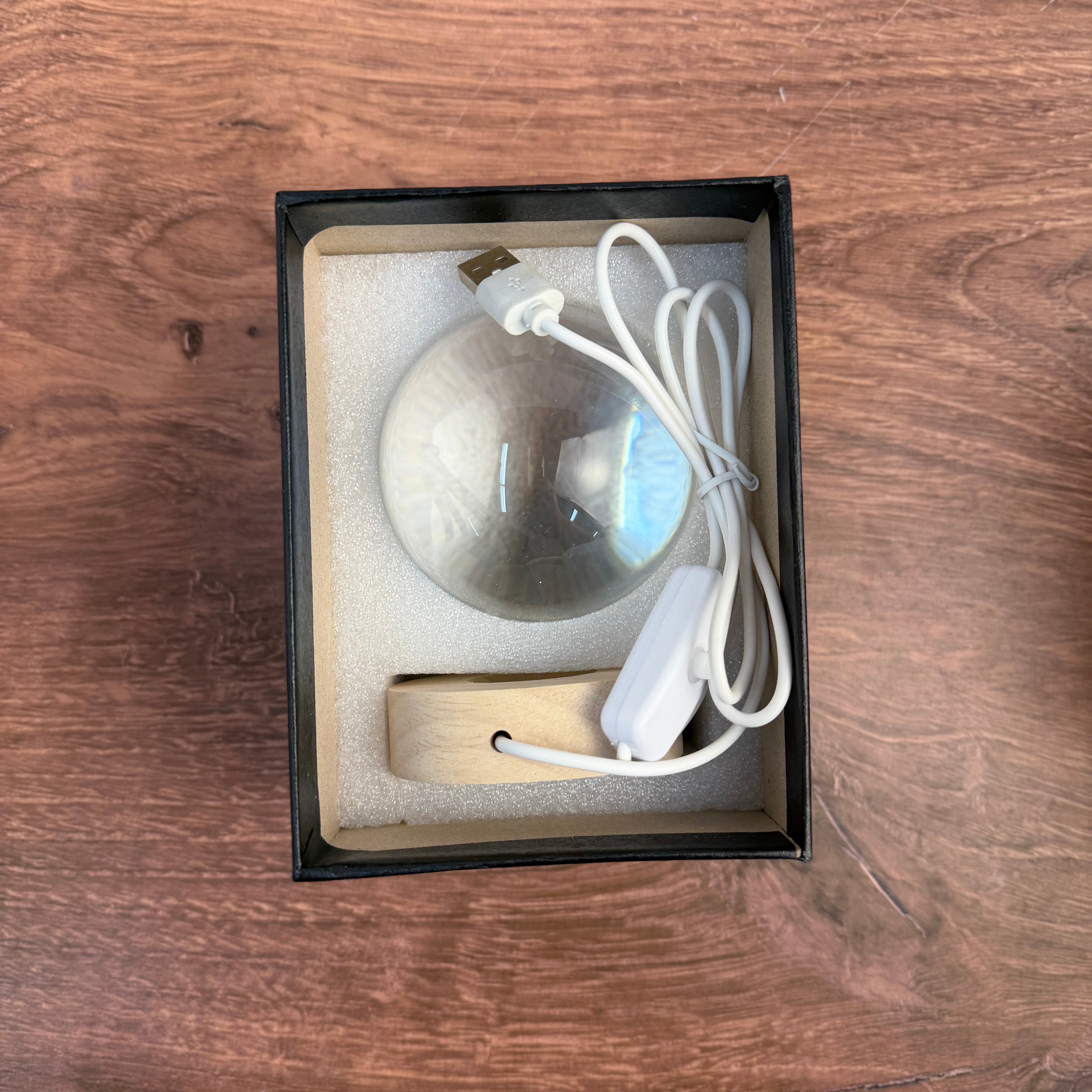 K9 Crystal With LED Base & Gift Box - 80mm Sphere