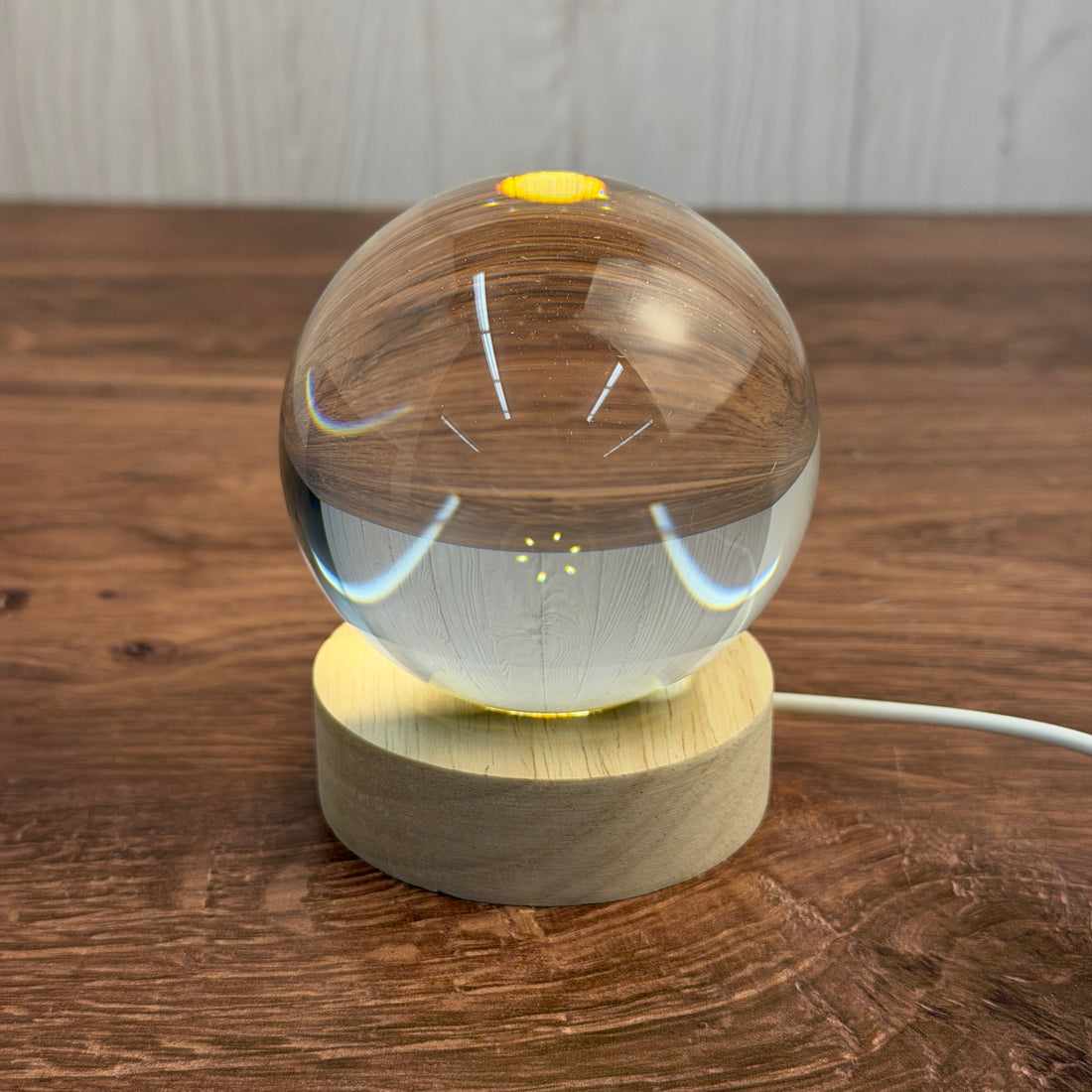 K9 Crystal With LED Base & Gift Box - 80mm Sphere