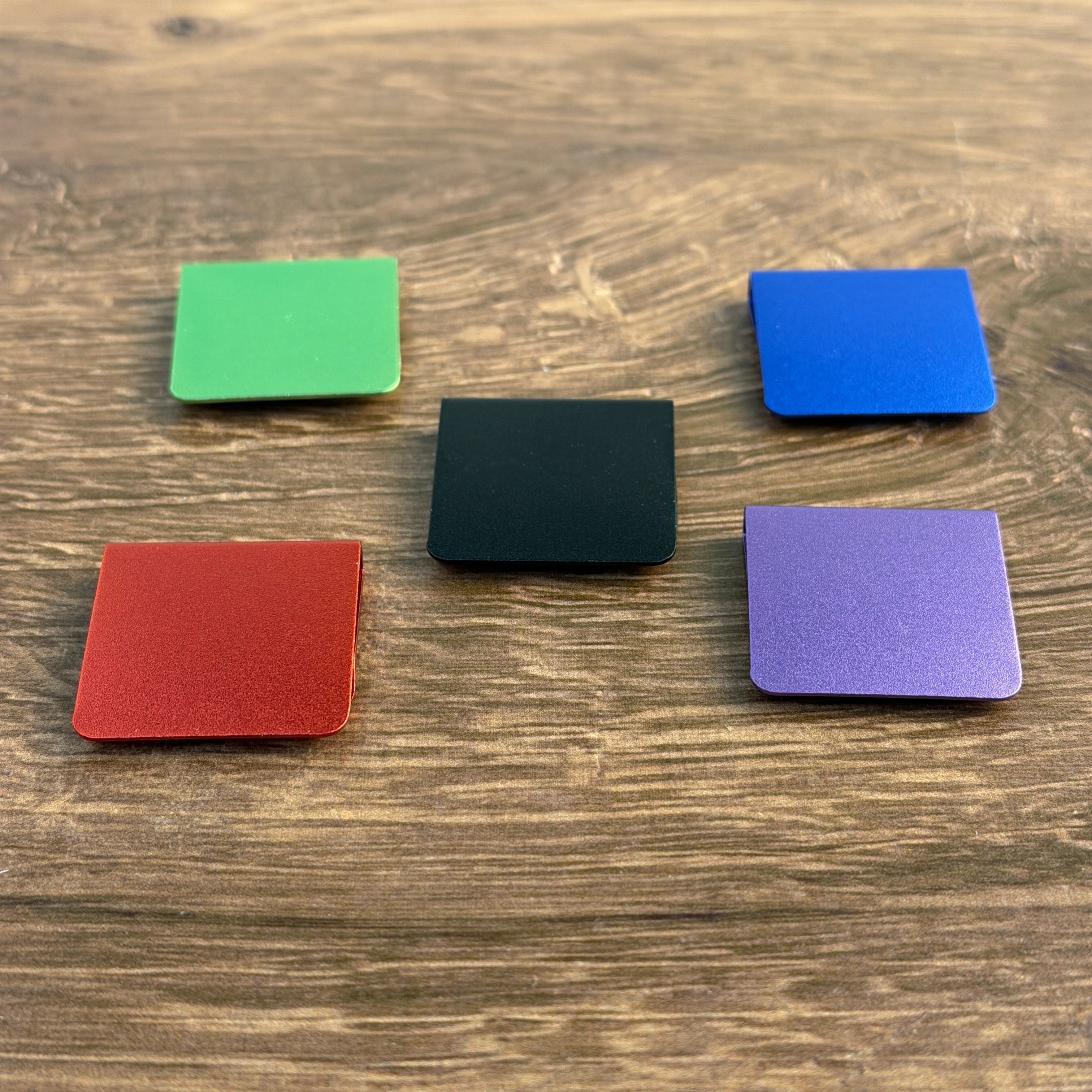 Anodized Aluminum Hat Clips for Laser Engraving | Red