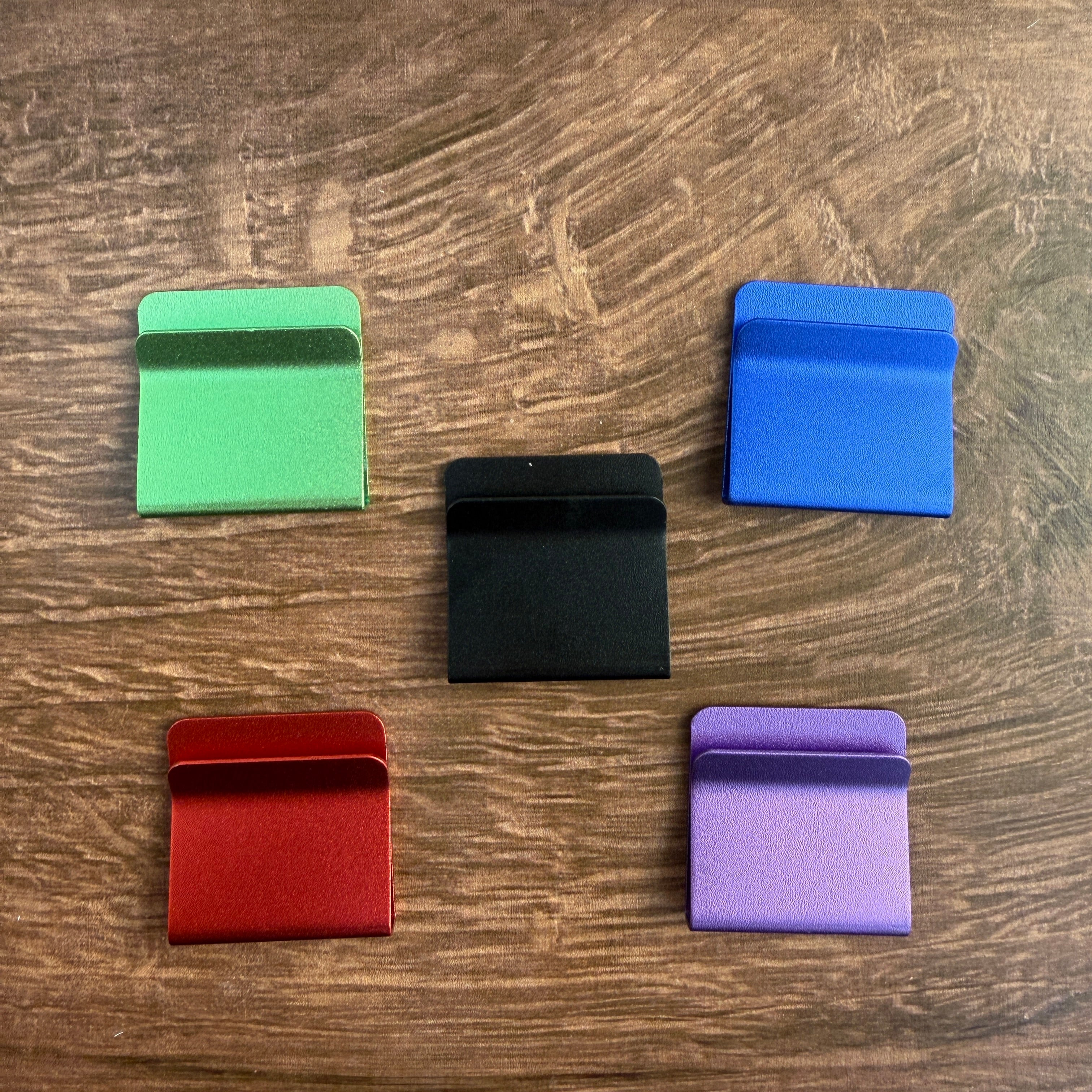 Anodized Aluminum Hat Clips for Laser Engraving | Red