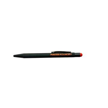Soft Touch Engraving Pen with Stylus - Red | Laser Engraving Blank