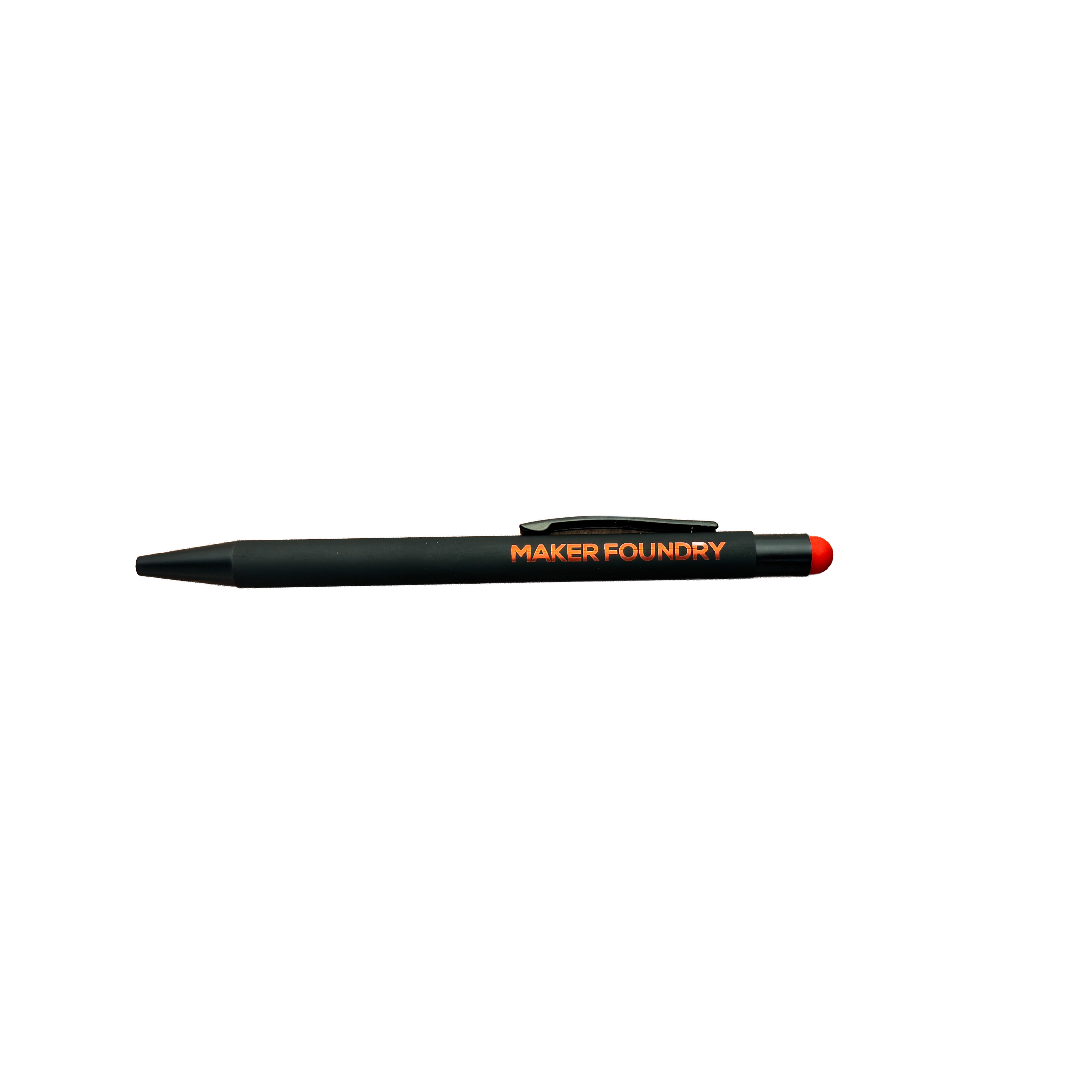 Soft Touch Engraving Pen with Stylus - Red | Laser Engraving Blank