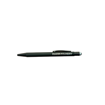Soft Touch Engraving Pen with Stylus - Silver | Laser Engraving Blank