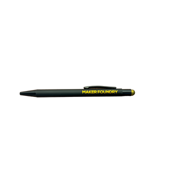 Soft Touch Engraving Pen with Stylus - Gold | Laser Engraving Blank