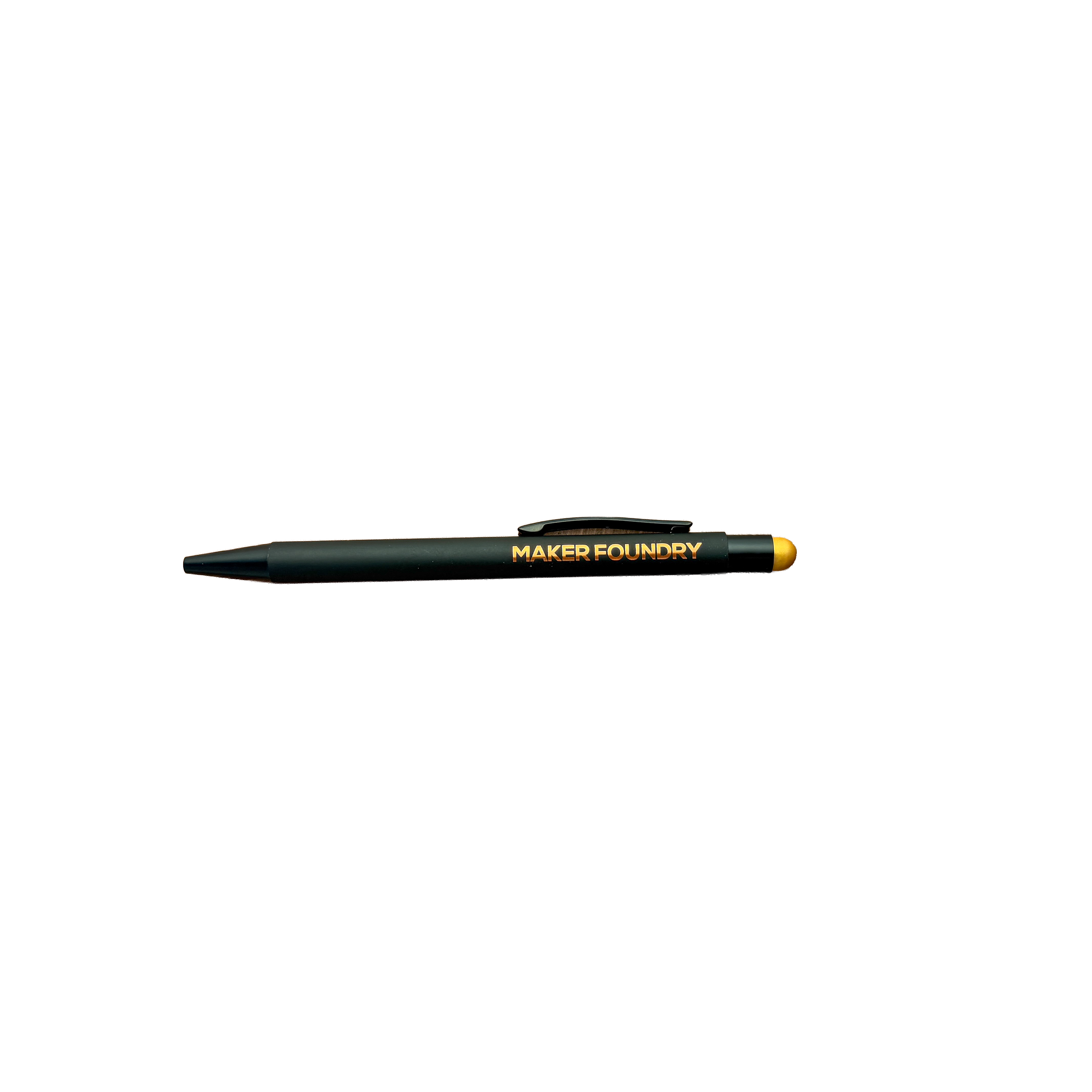 Soft Touch Engraving Pen with Stylus - Copper | Laser Engraving Blank