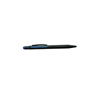 Soft Touch Engraving Pen with Stylus - Dark Blue | Laser Engraving Blank