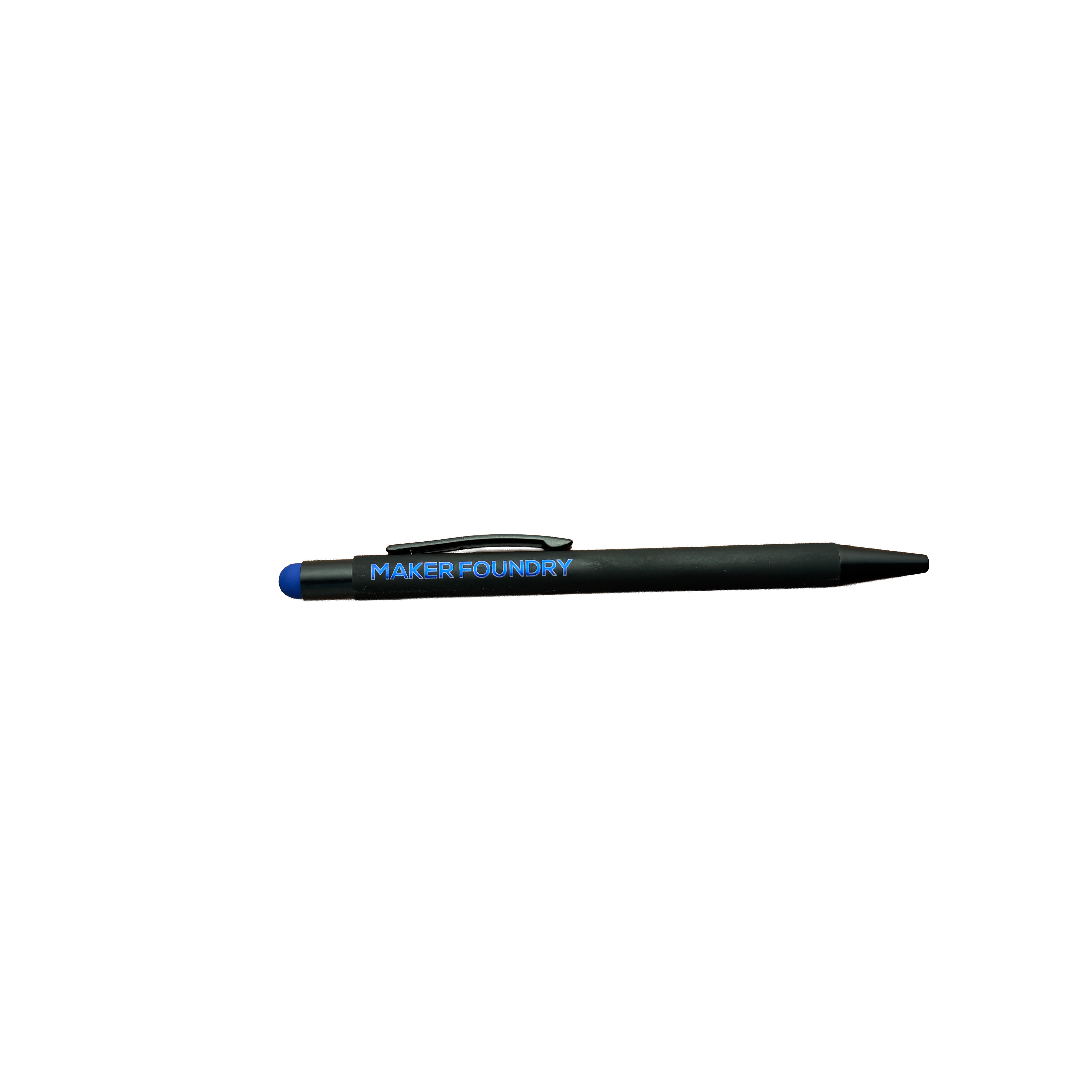 Soft Touch Engraving Pen with Stylus - Dark Blue | Laser Engraving Blank