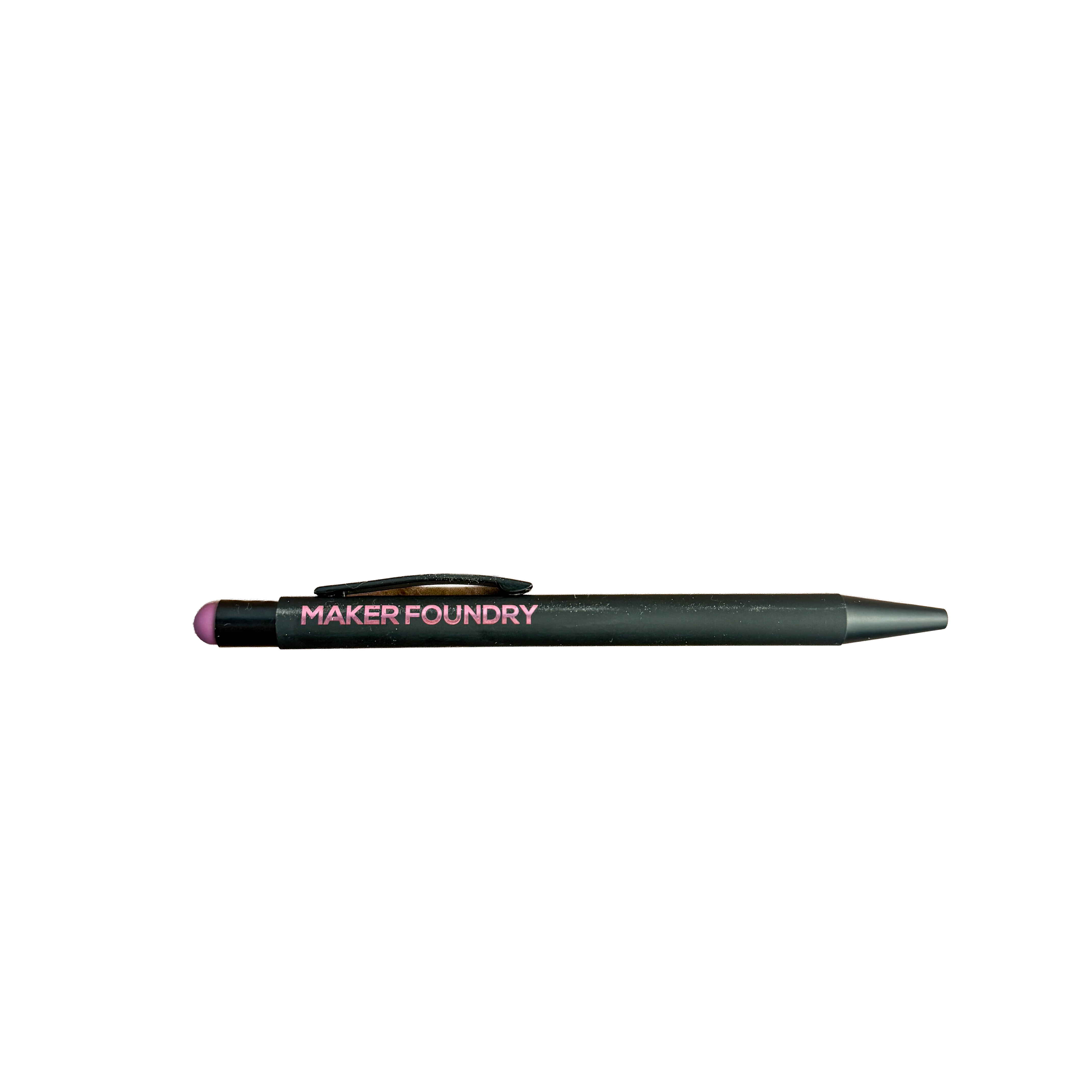 Soft Touch Engraving Pen with Stylus - Fucshia | Laser Engraving Blanks