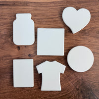 Ceramic Magnet Blanks for UV Printing - Bright White
