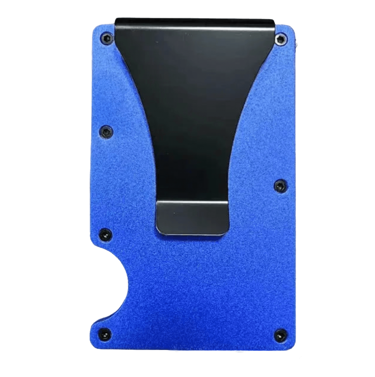 Minimalist RFID Wallet – Indigo Blue Metal