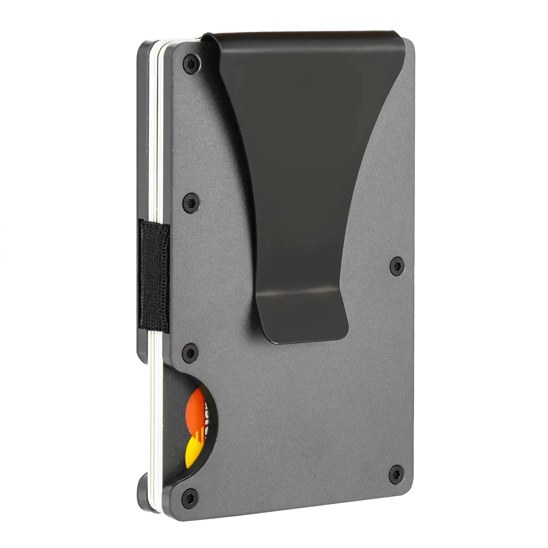 Minimalist RFID Wallet – Grey Metal