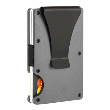 Minimalist RFID Wallet – Grey Metal