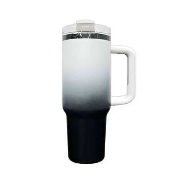 40oz Mirror Black Plated Tumbler - Ombre Black