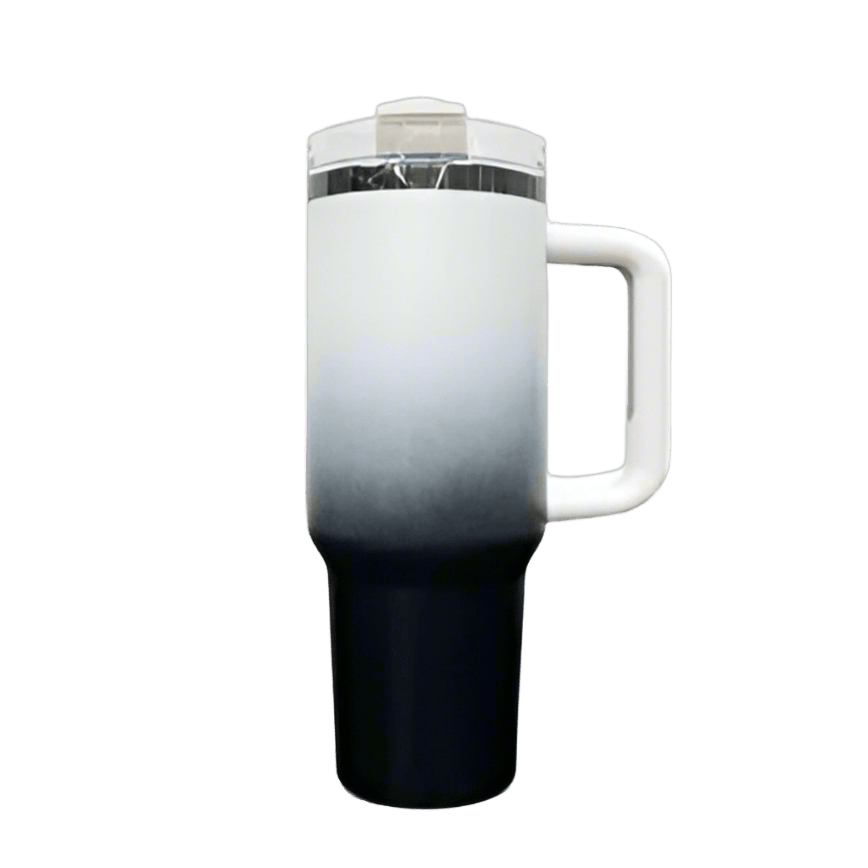 40oz Mirror Black Plated Tumbler - Ombre Black