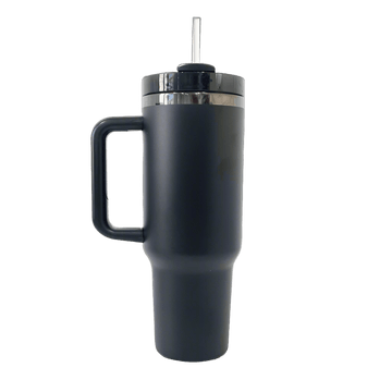 40oz Mirror Black Plated Tumbler - Black