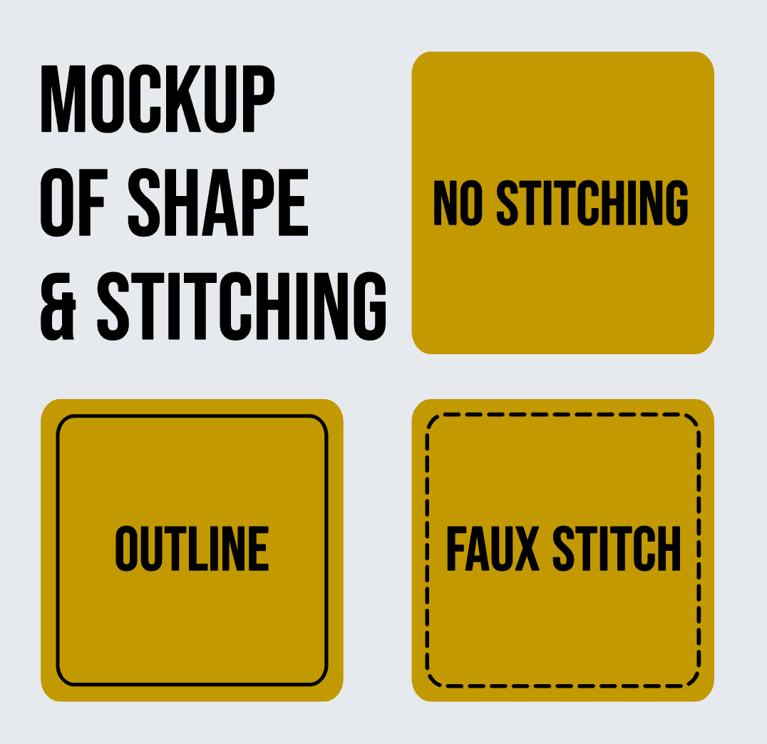 Rounded Square Blank Pre-Cut Leather Patches for Laser Engraving | Heat Press Ready