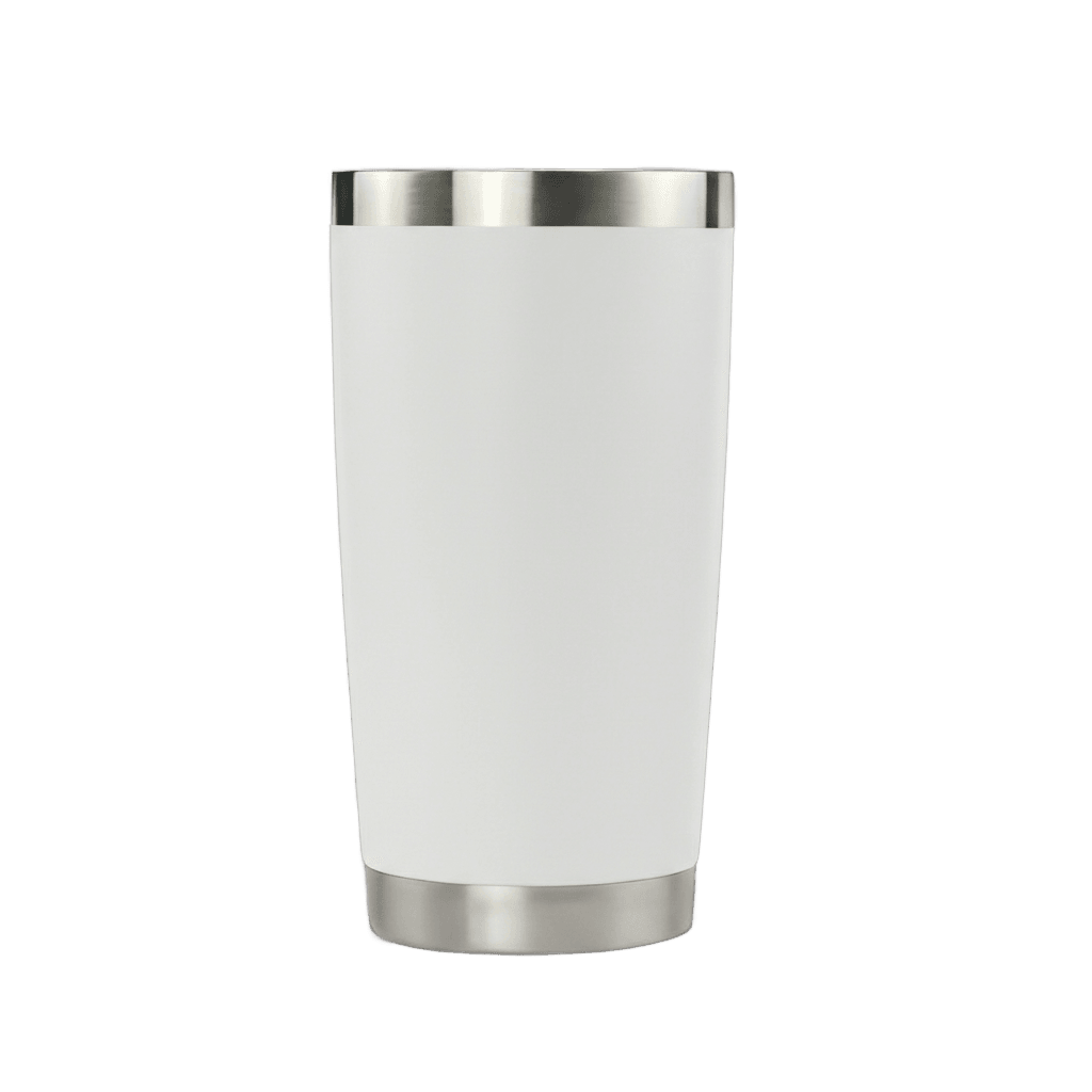 20oz Stainless Tumbler - White