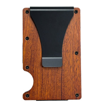 Minimalist RFID Wallet – Red Pear Wood