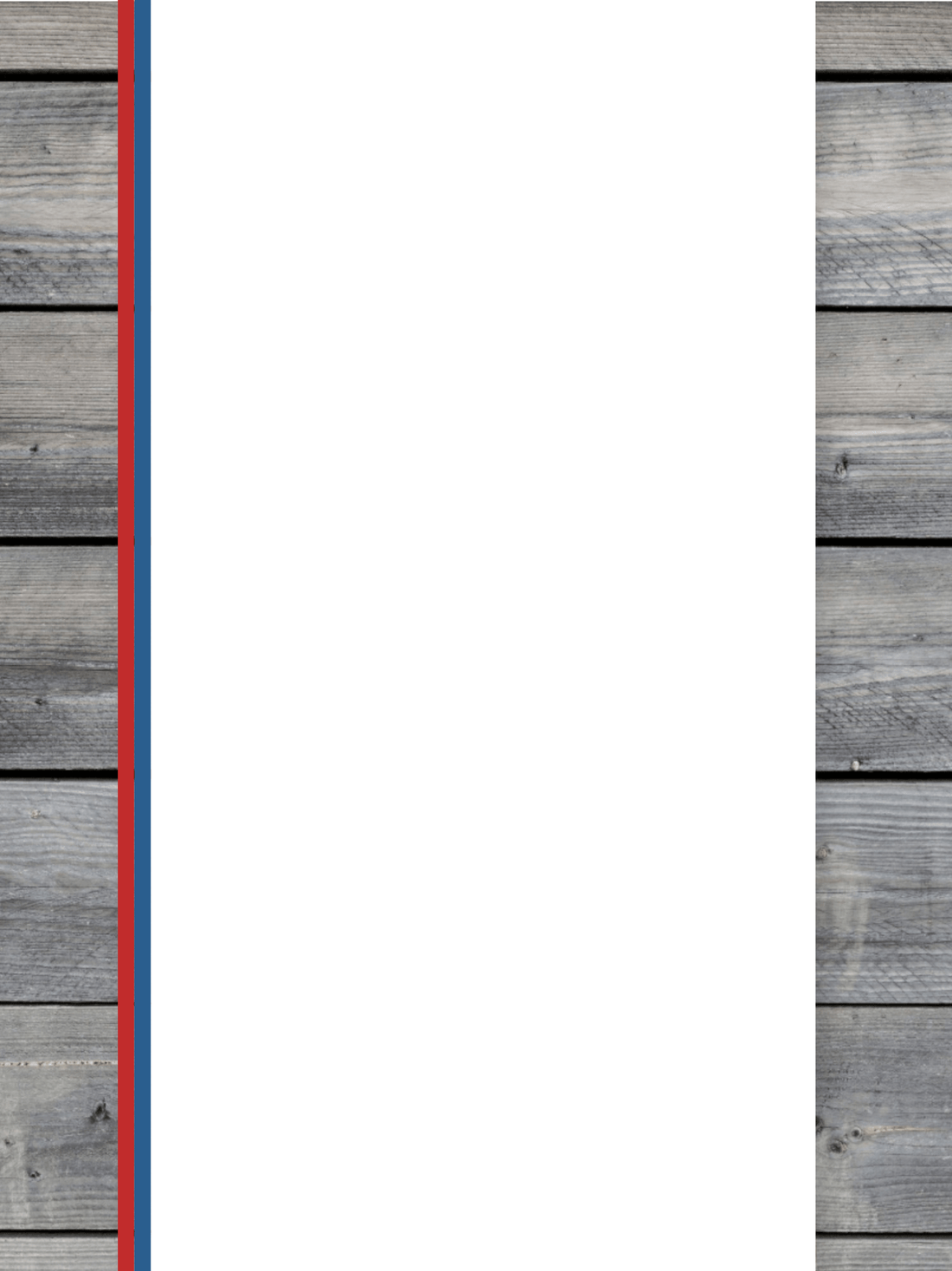 Acrylic: Red / White / Blue TriLayer Durra-Bull™ Laserable Panels (12"x24")