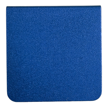 The image is a square with a blue background.