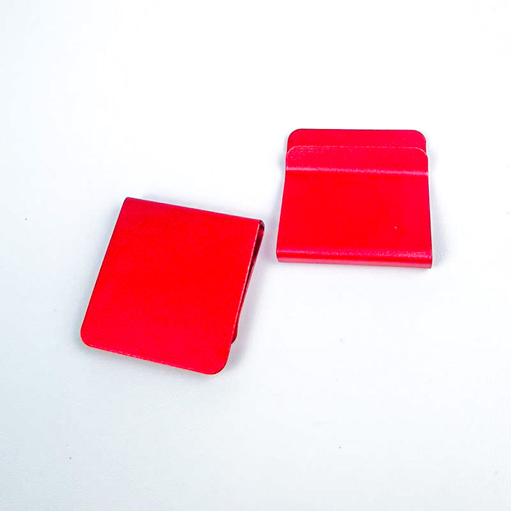 Anodized Aluminum Hat Clips for Laser Engraving | Red