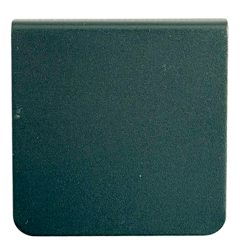 A dark green, textured surface with a flat, uniform appearance.