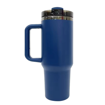 40oz Mirror Black Plated Tumbler - Blue