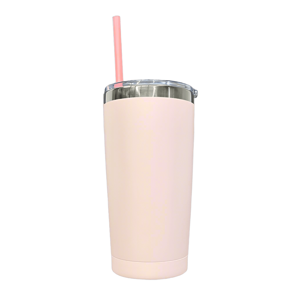 20oz Mirror Black Plated Tumbler - Blush