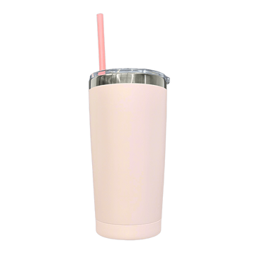20oz Mirror Black Plated Tumbler - Blush