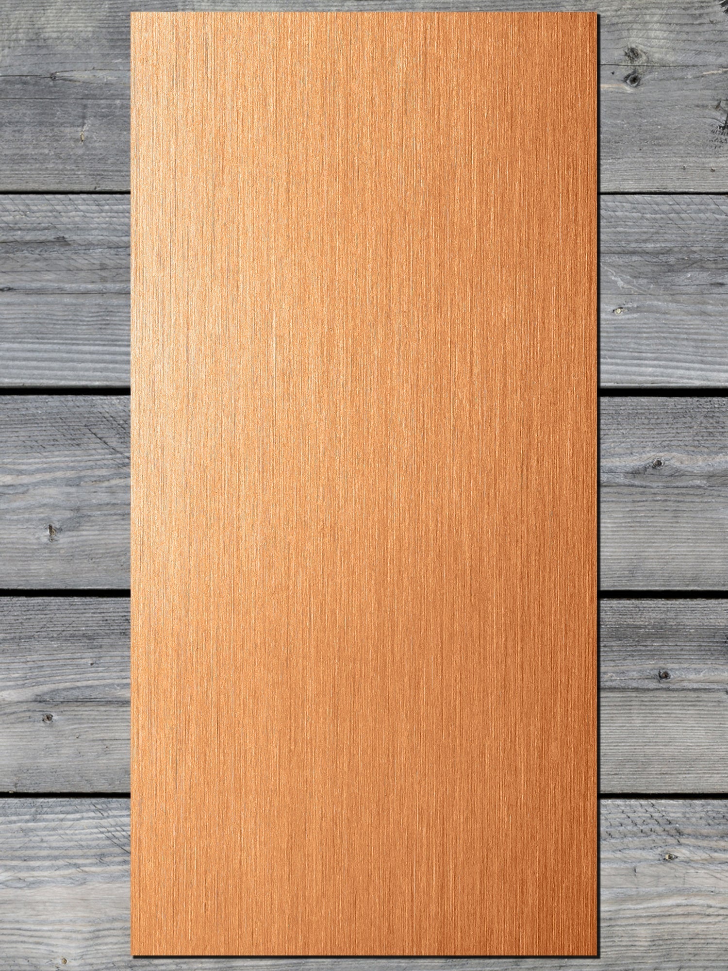 Acrylic: Brushed Copper / Black Durra-Bull® Laserable Panels (12"x24")