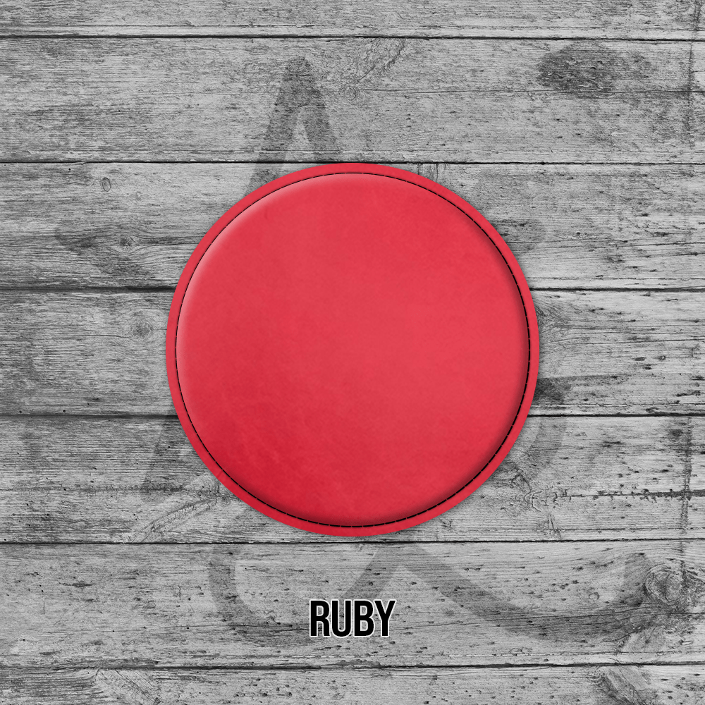 Coasters (6pk of 4" Circle): Heritage Collection Premium Leatherette®