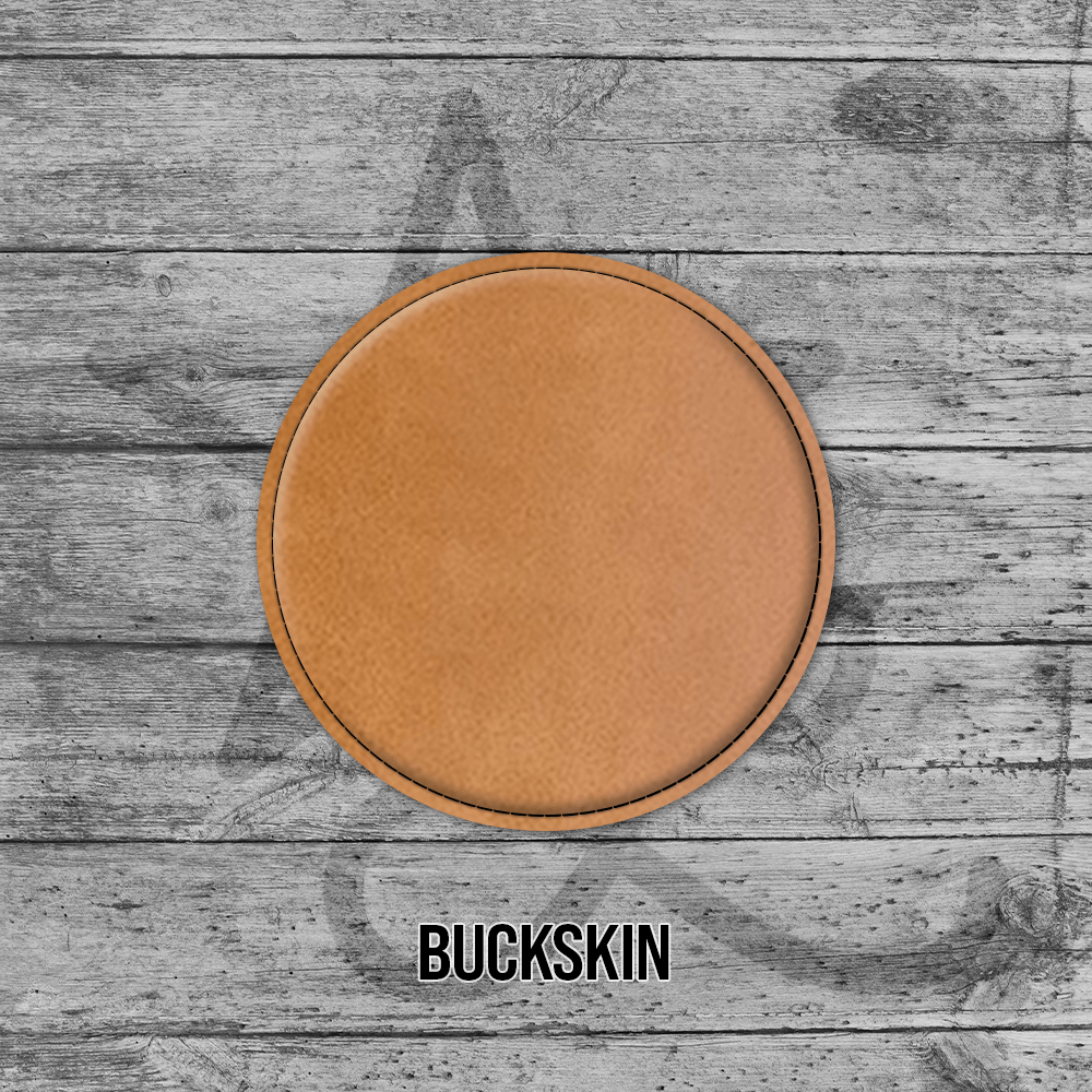Coasters (6pk of 4" Circle): Heritage Collection Premium Leatherette®