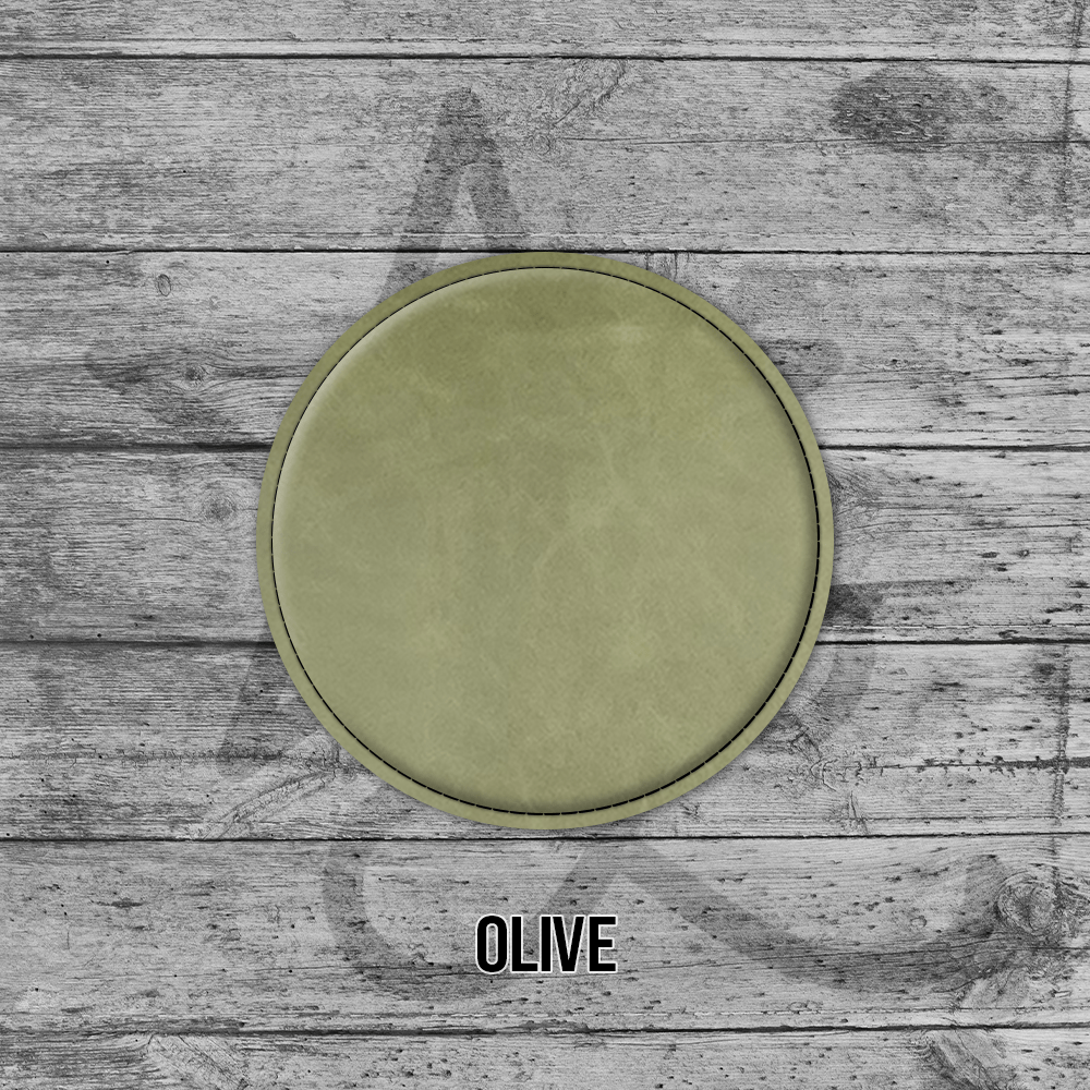 Coasters (6pk of 4" Circle): Heritage Collection Premium Leatherette®