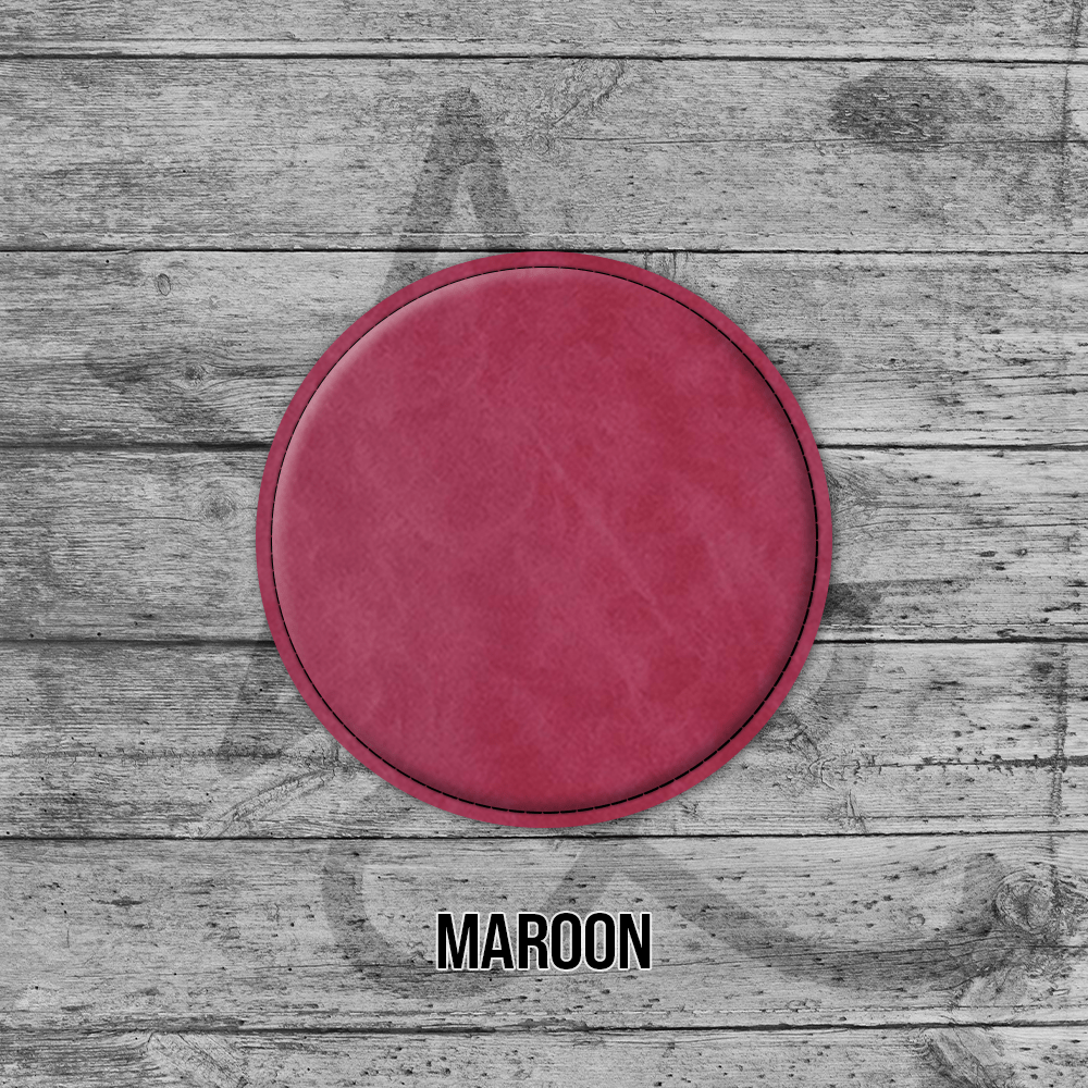 Coasters (6pk of 4" Circle): Heritage Collection Premium Leatherette®